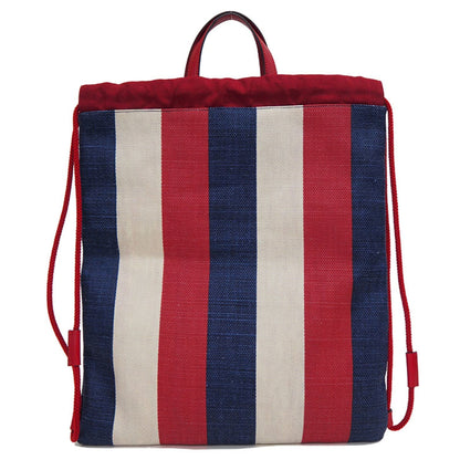 Gucci 473872 drawstring backpack tote rucksack canvas knapsack tricolor