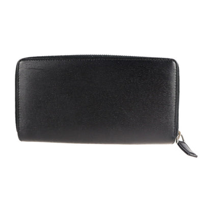 Gucci Black Leather Long Wallet (Bi-Fold)