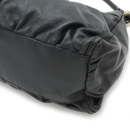 Gucci Abbey Black Leather Shoulder Bag
