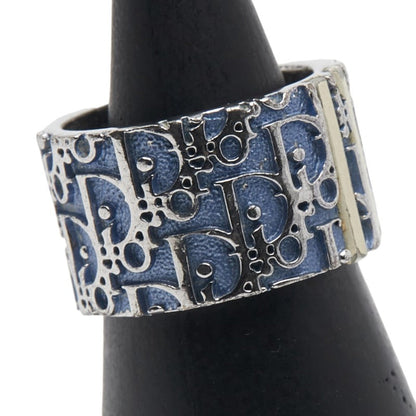 Christian Dior Silver Blue Metal Band Ring ()