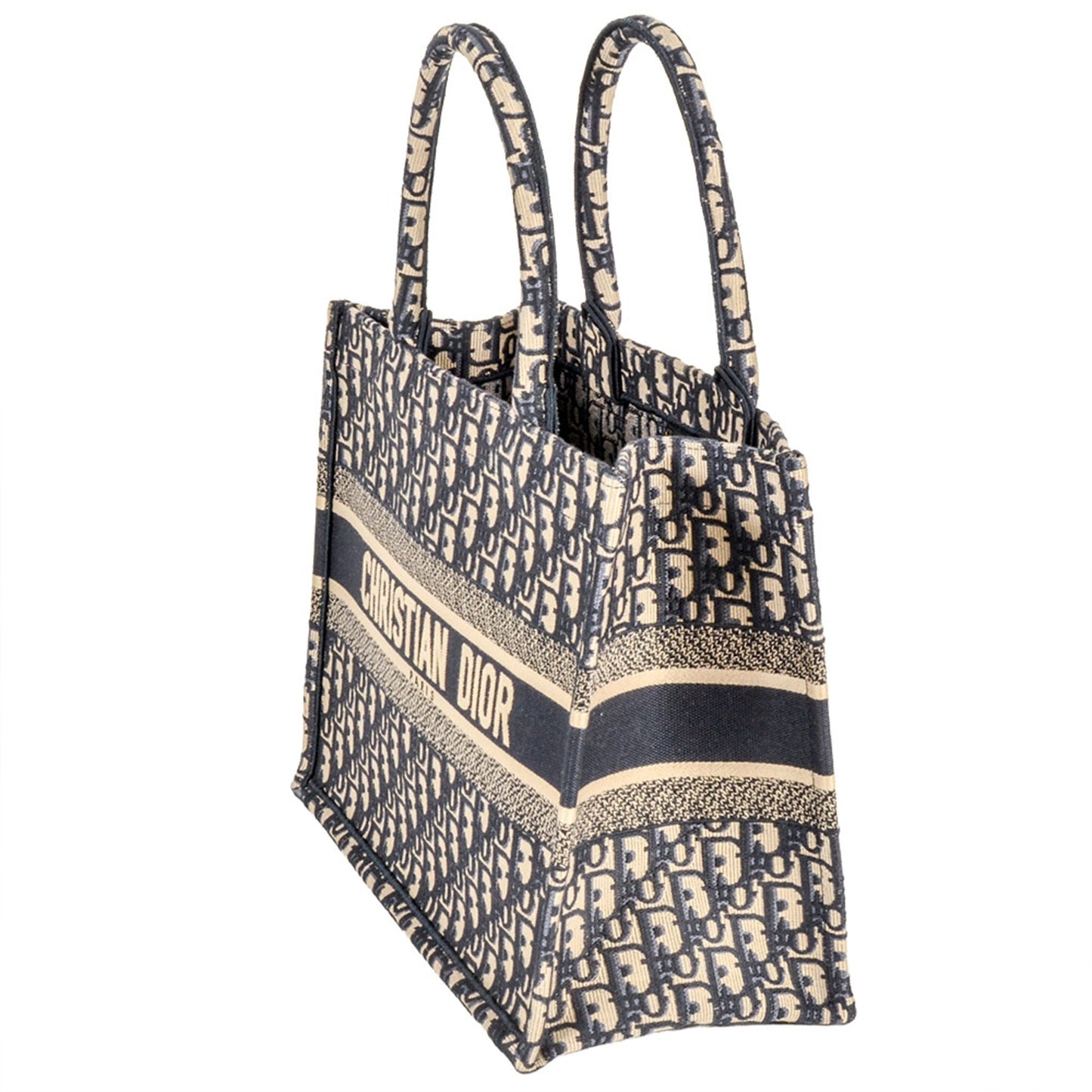 Christian Dior Navy Canvas Tote Bag ()