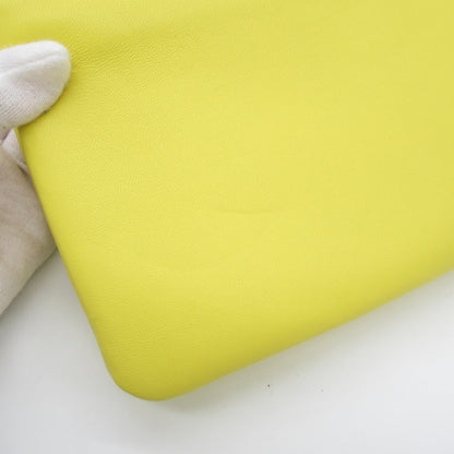 Celine Trio Shoulder Bag Yellow leather