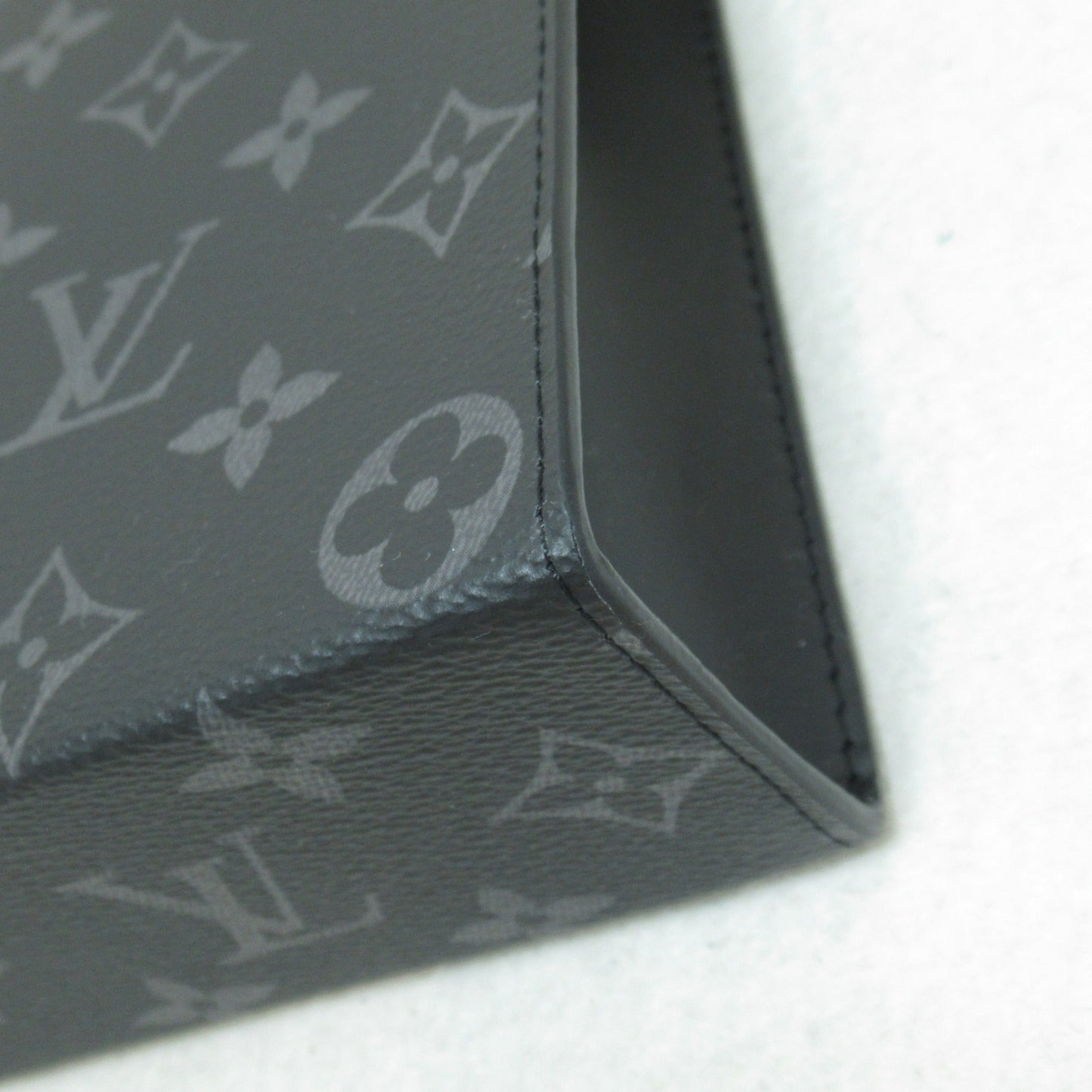 LOUIS VUITTON Pochette Voyage MM Black Monogram eclipse PVC coated canvas M61692