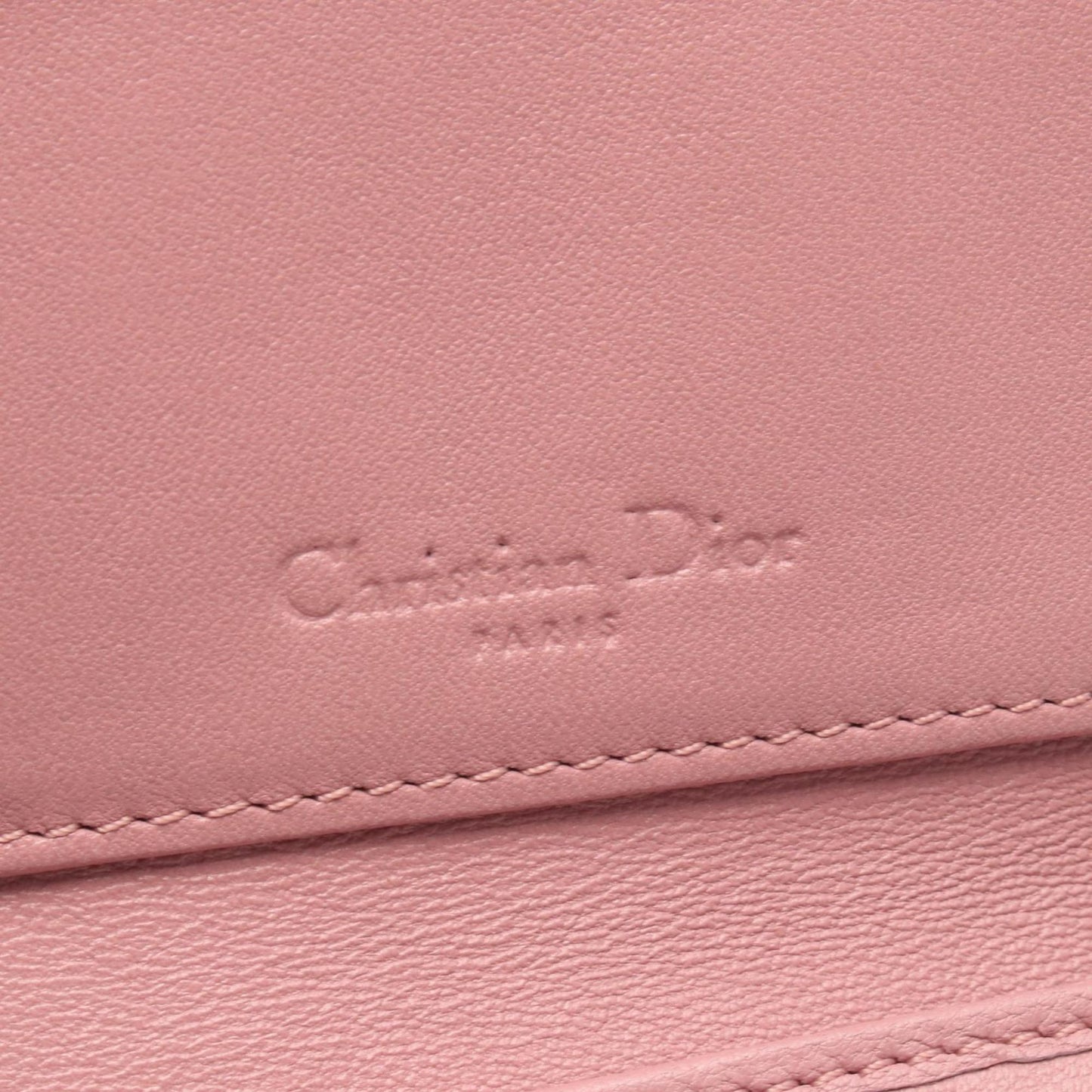 Christian Dior Pink Leather Wallet (Bi-Fold) ()