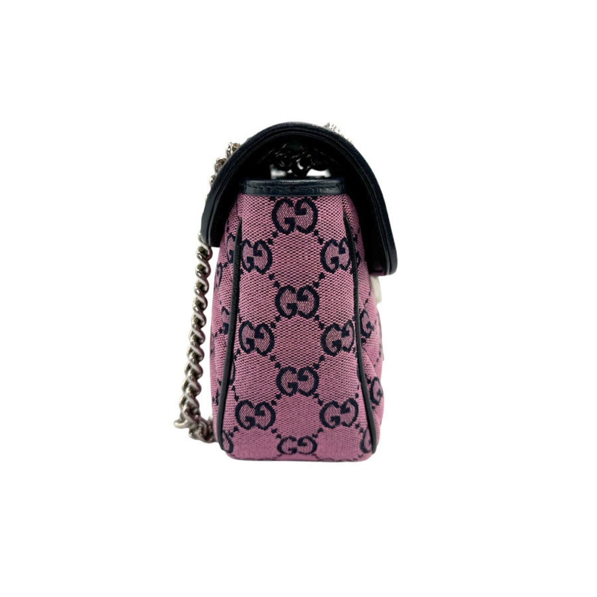 Gucci Black Gg Canvas Shoulder Bag