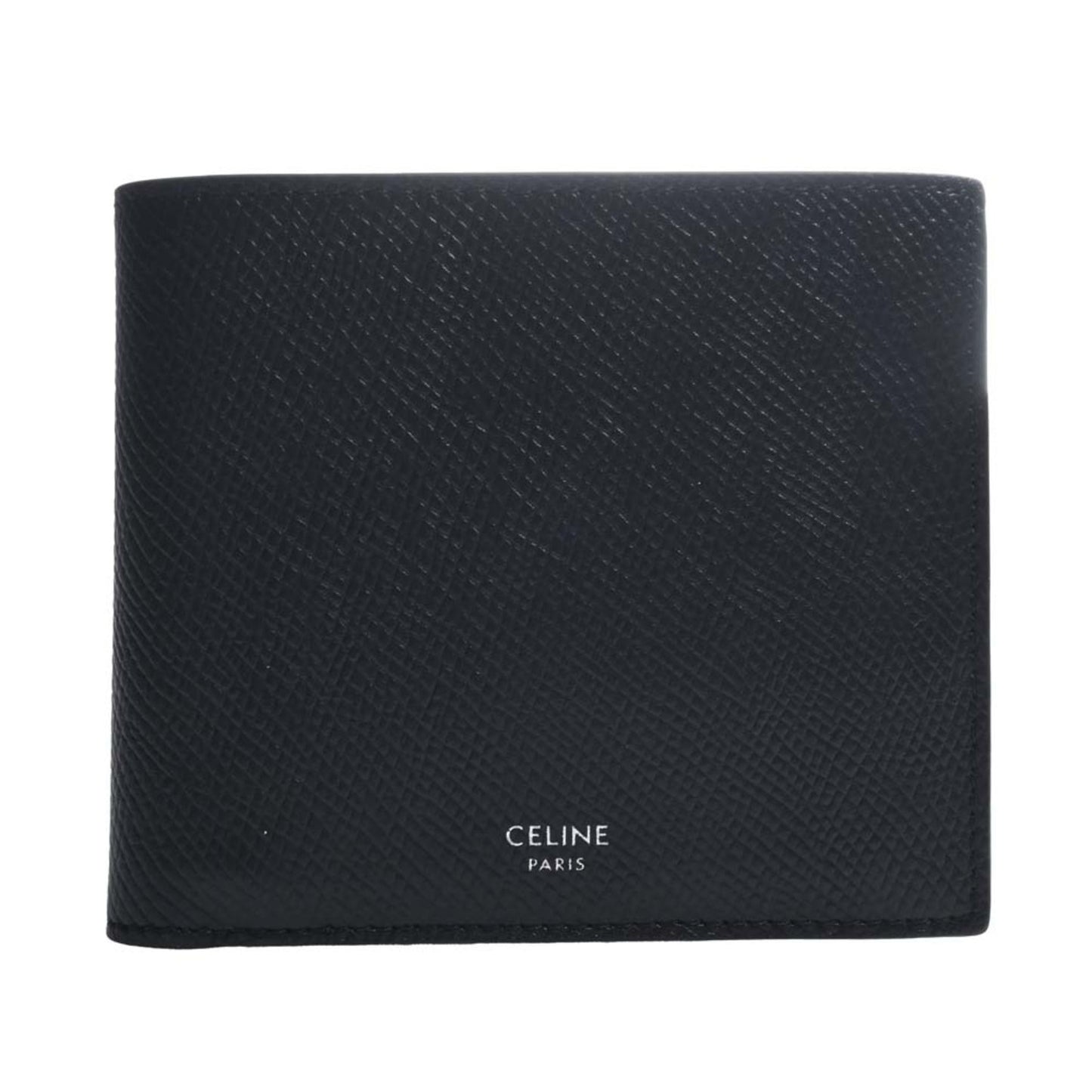 Celine Leather Bifold Wallet Black Men's