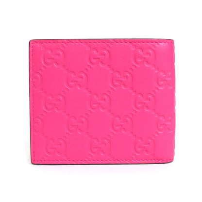 GUCCI Bill Purse NY Yankees Collaboration Leather Pink x Navy Men's 547787