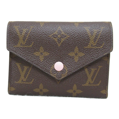 LOUIS VUITTON Portefeiulle Victorine Trifold Wallet Brown PVC coated canvas M62360