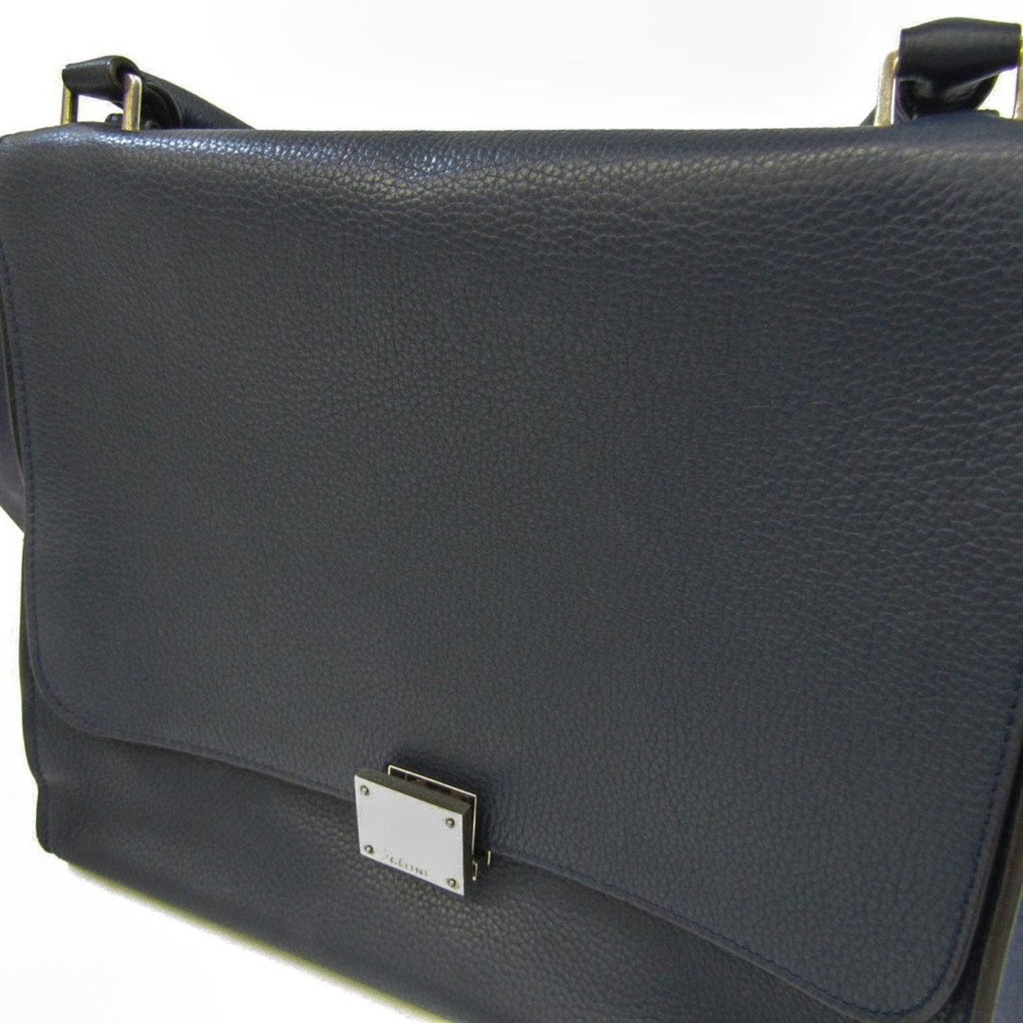 Celine Trapeze 169543 Women's Leather Handbag,Shoulder Bag Navy