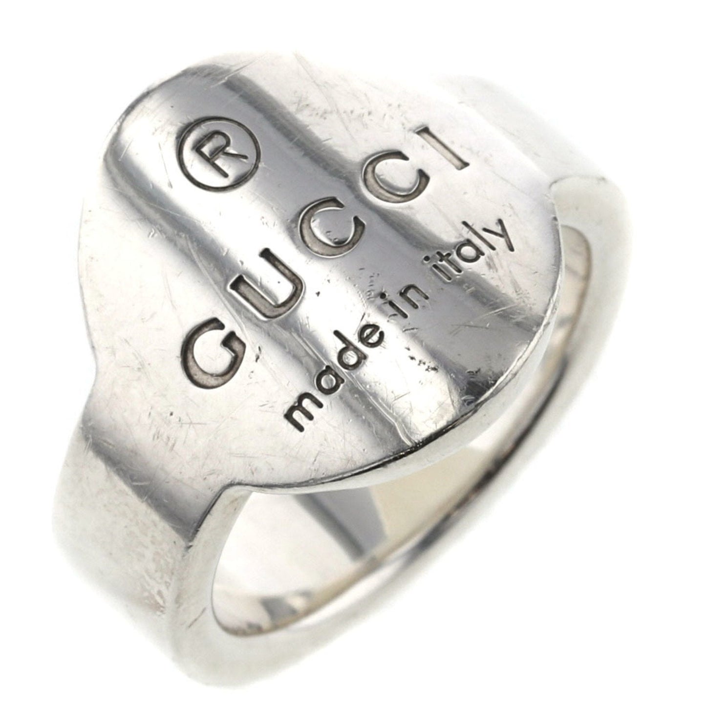 Gucci Ring Plate Silver 925 Upper No. 11 Lower 12 Ladies GUCCI