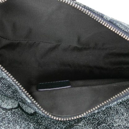 Christian Dior Navy Denim Leather Shoulder Bag ()