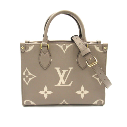 Louis Vuitton On the Go PM Beige Turtle claim Monogram empreinte leather M45779