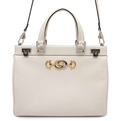 Gucci Ivory Leather Handbag Shoulder Bag ()