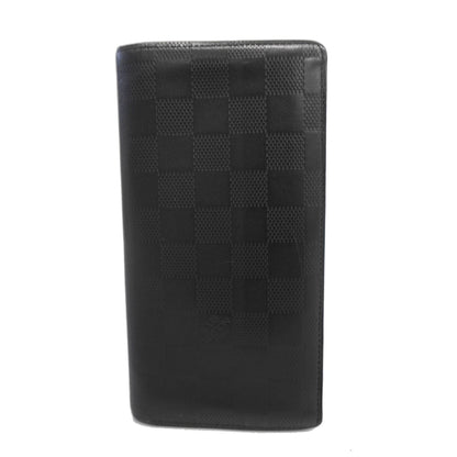 Louis VuittonAuth  Damier Infini Portofeuil Blaza N63010 Onyx