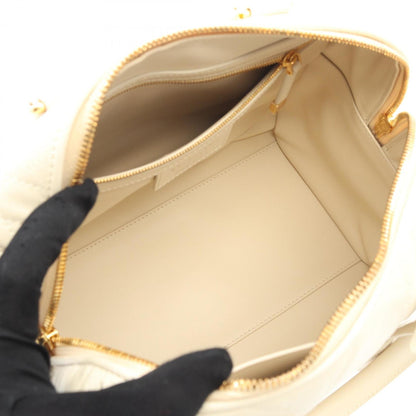 Christian Dior White Leather Handbag ()