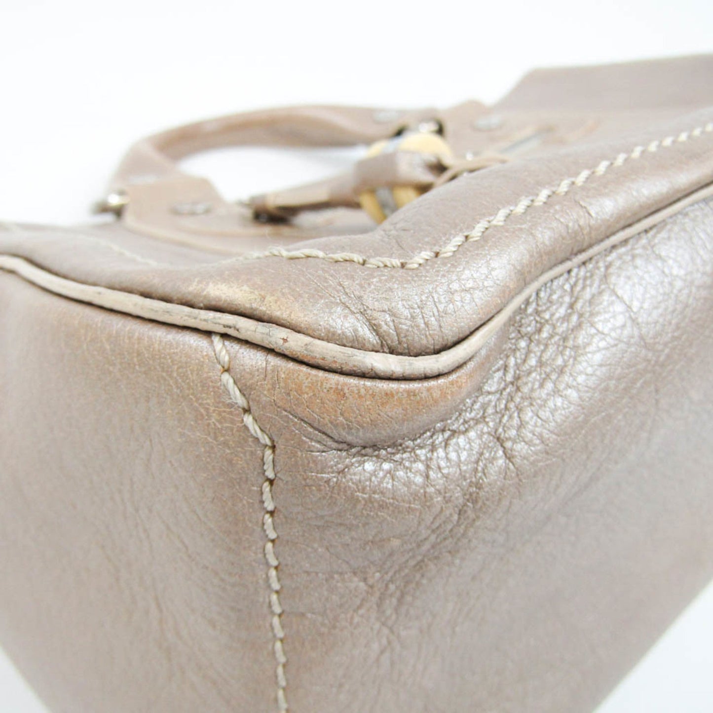 Celine Boogie Women's Leather Handbag Beige,Champagne