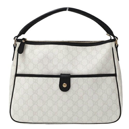 Gucci Black White Gg Supreme Shoulder Bag