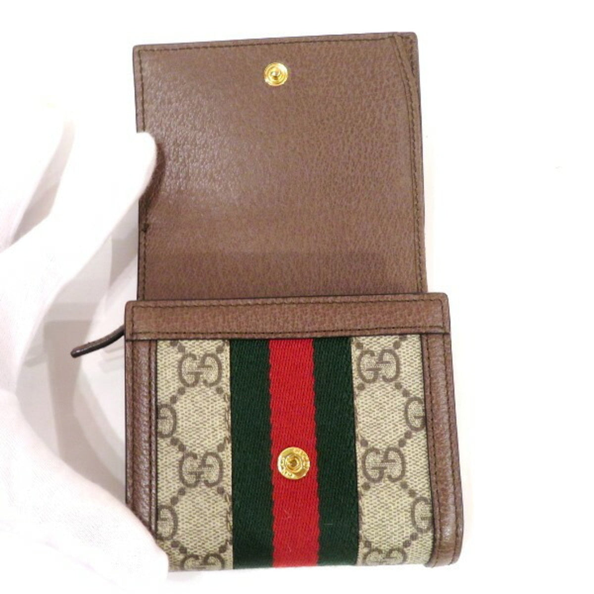 Gucci Beige Canvas Coin Purse/Coin Case