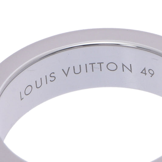 LOUIS VUITTON Petitburg Emplant Ring #49 9.5 Women's K18 White Gold Ring/Ring