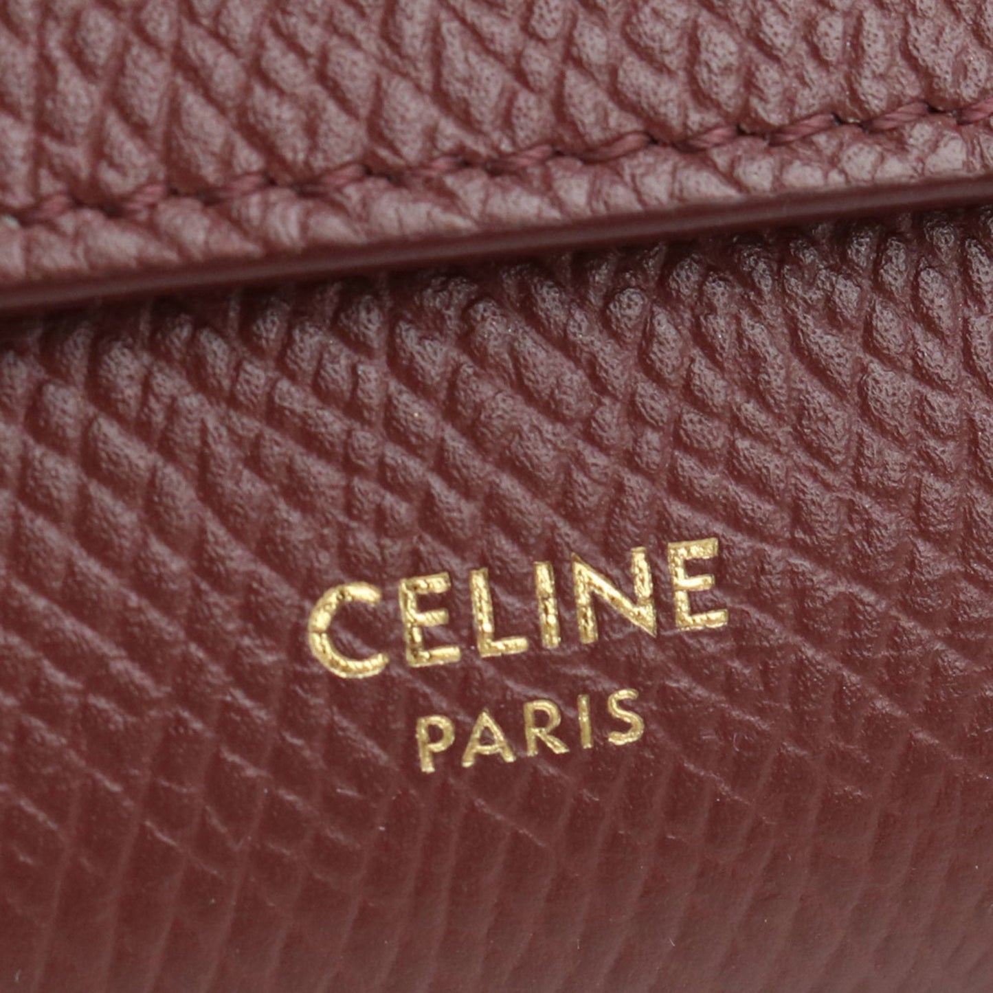 Celine Small Trifold Wallet Leather Ladies