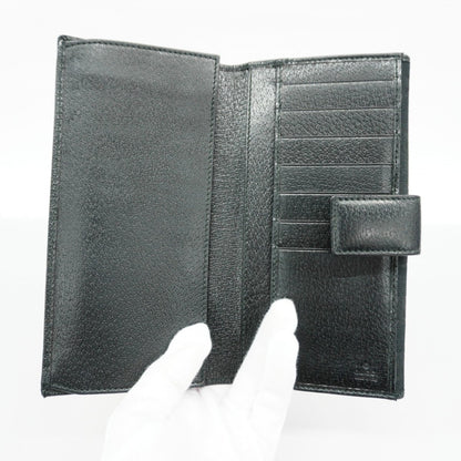 Gucci Black Canvas Long Wallet (Bi-Fold)