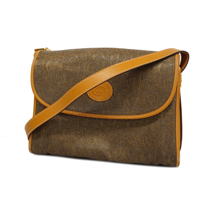 GUCCI  Old  001 14 0712 Women's Leather,PVC Shoulder Bag Beige