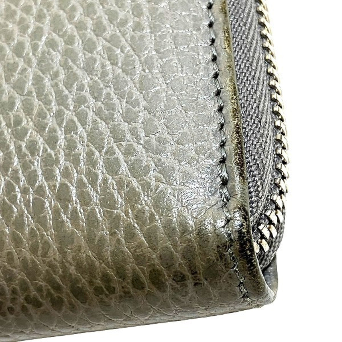 Gucci Gray Leather Coin Purse/Coin Case