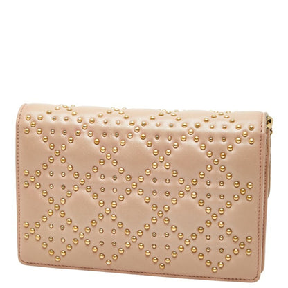 Christian Dior Pink Leather Shoulder Bag ()