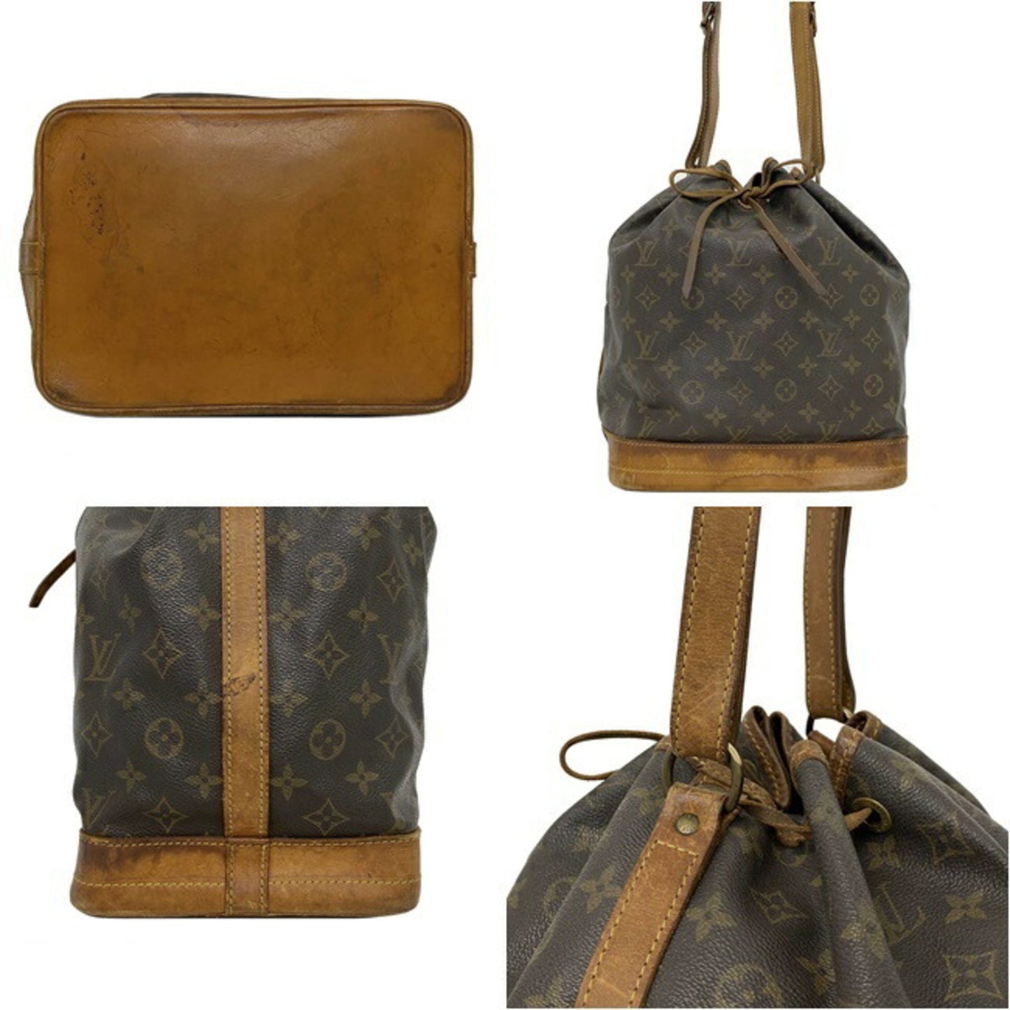 Louis Vuitton Bag Noe Brown Monogram M42224 Shoulder LOUIS VUITTON Ladies Louis Vuitton Nume Leather