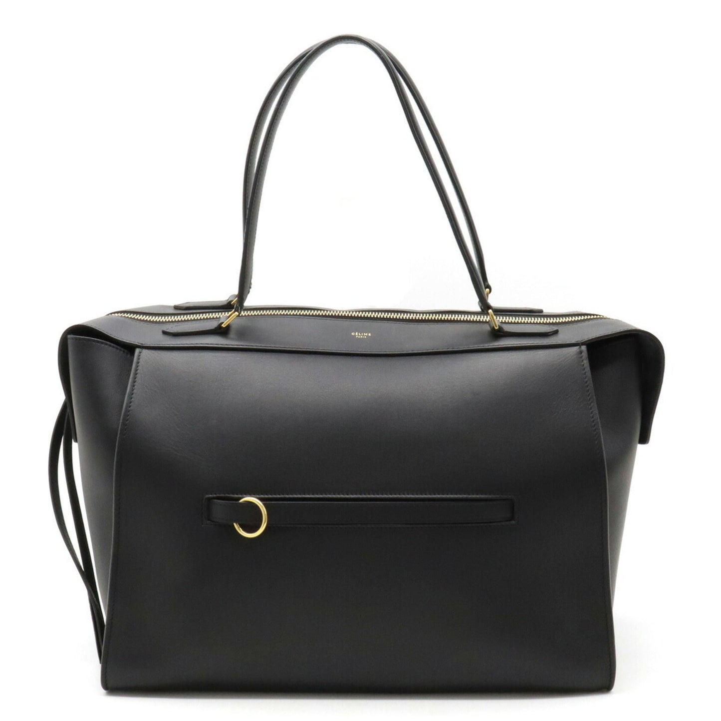 Celine Ring Bag Small Handbag Leather Black 176206