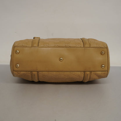 GUCCI ssima Handbag 170009 Women's Leather Handbag Beige