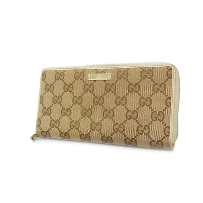 Gucci Long Wallet GG Canvas 112724 Beige/Ivory