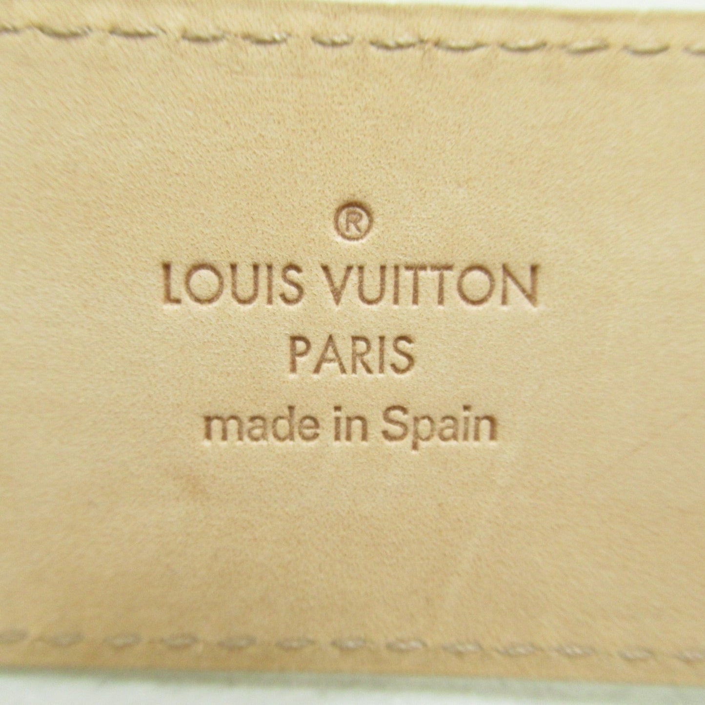 LOUIS VUITTON Sunchu Pochette Solo Belt White Damier Azur PVC coated canvas M9835S