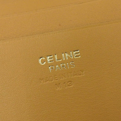 Celine Macadam Logo Folding Wallet Leather Brown M13 Vintage