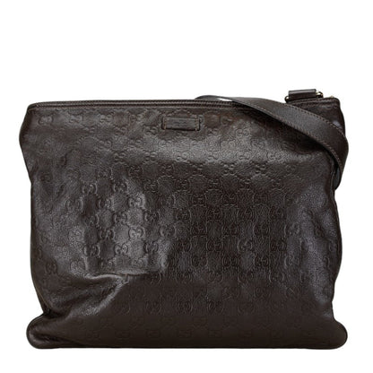 Gucci Brown Leather Shoulder Bag ()