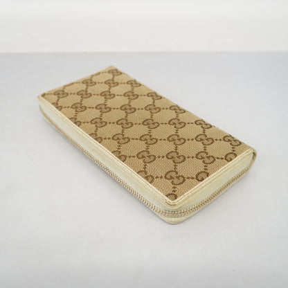 Gucci Long Wallet GG Canvas 112724 Beige/Ivory