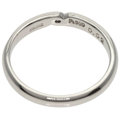 Celine 1P diamond ring platinum PT900 ladies