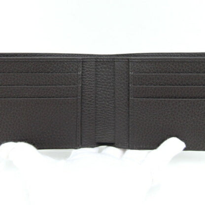 Gucci Dark Brown Leather Bill Wallet (Bi-Fold)