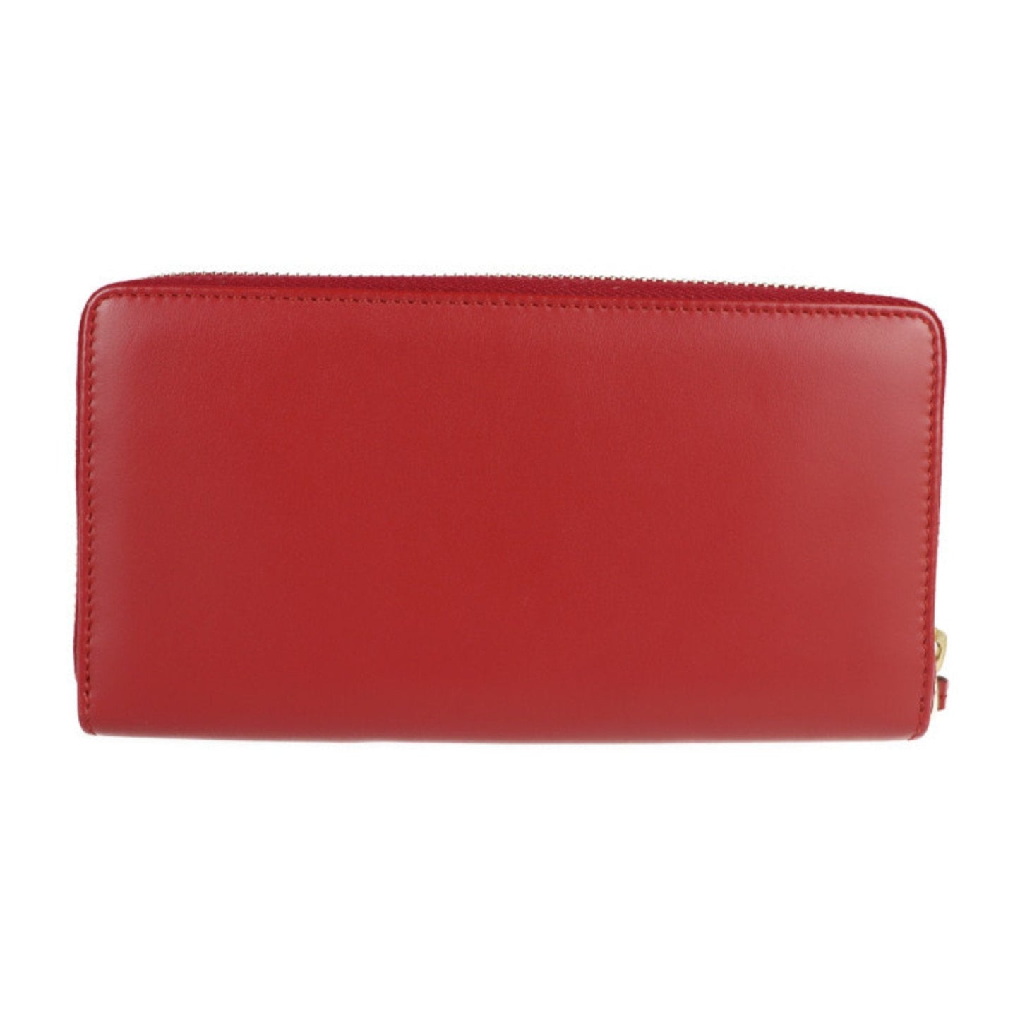 Gucci Long Wallet 453393 Leather Red Round Zipper