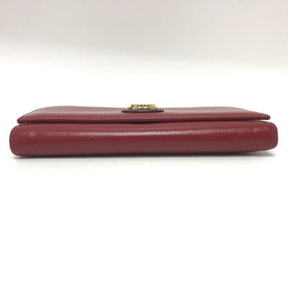 Gucci Red Leather Wallet (Bi-Fold)