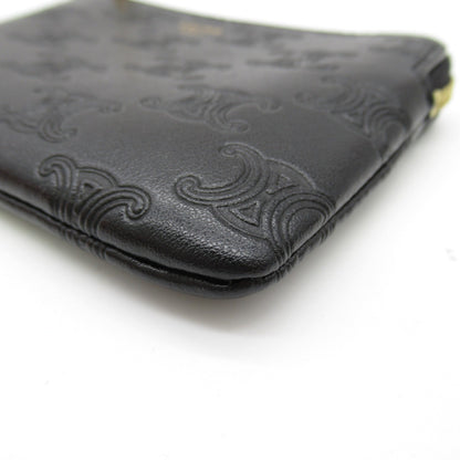 Celine coin purse with hook Black leather