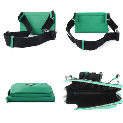 Prada waist Bag body leather green unisex 2VH156