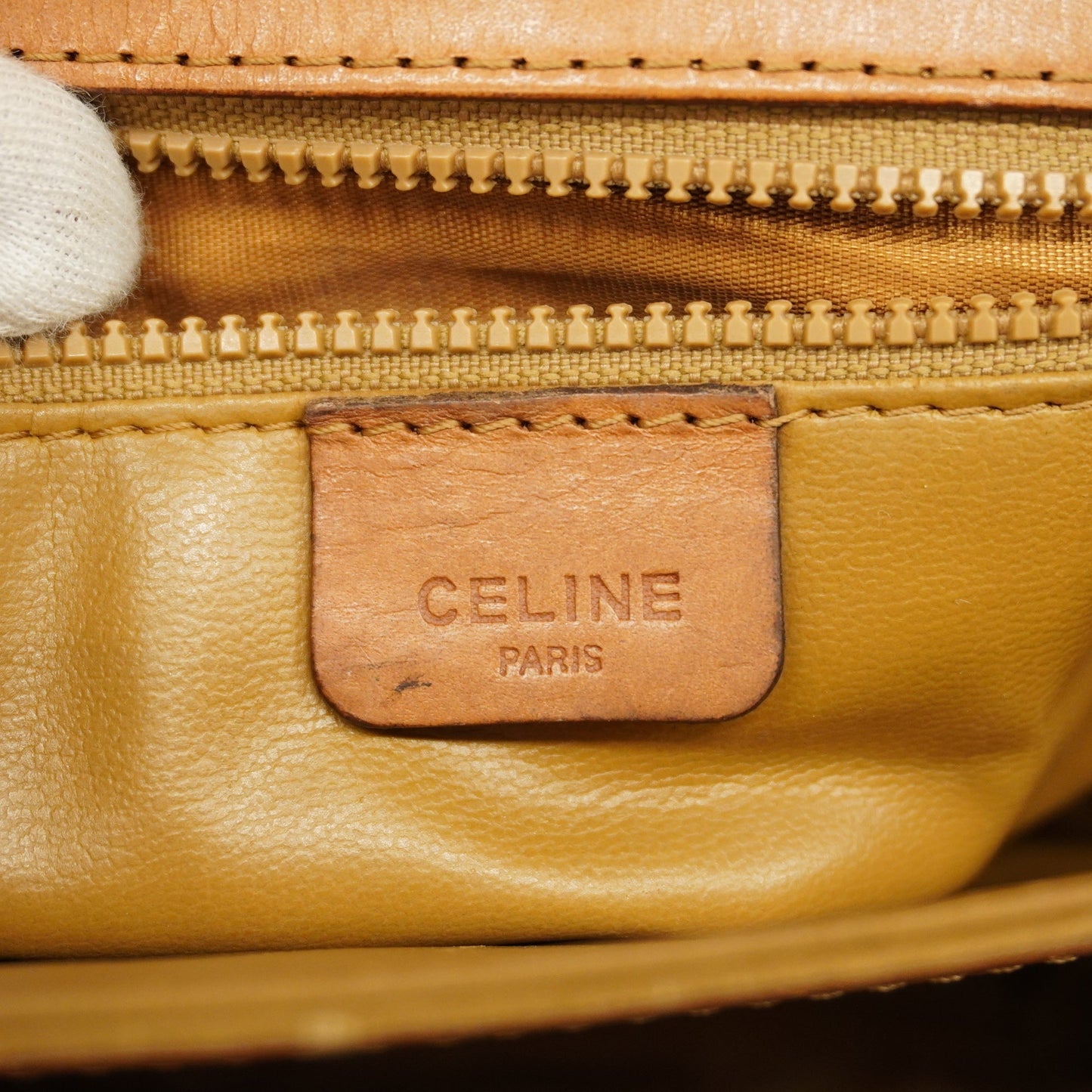 Celine  Macadam Shoulder Bag Women's PVC,Leather Shoulder Bag Beige,Brown