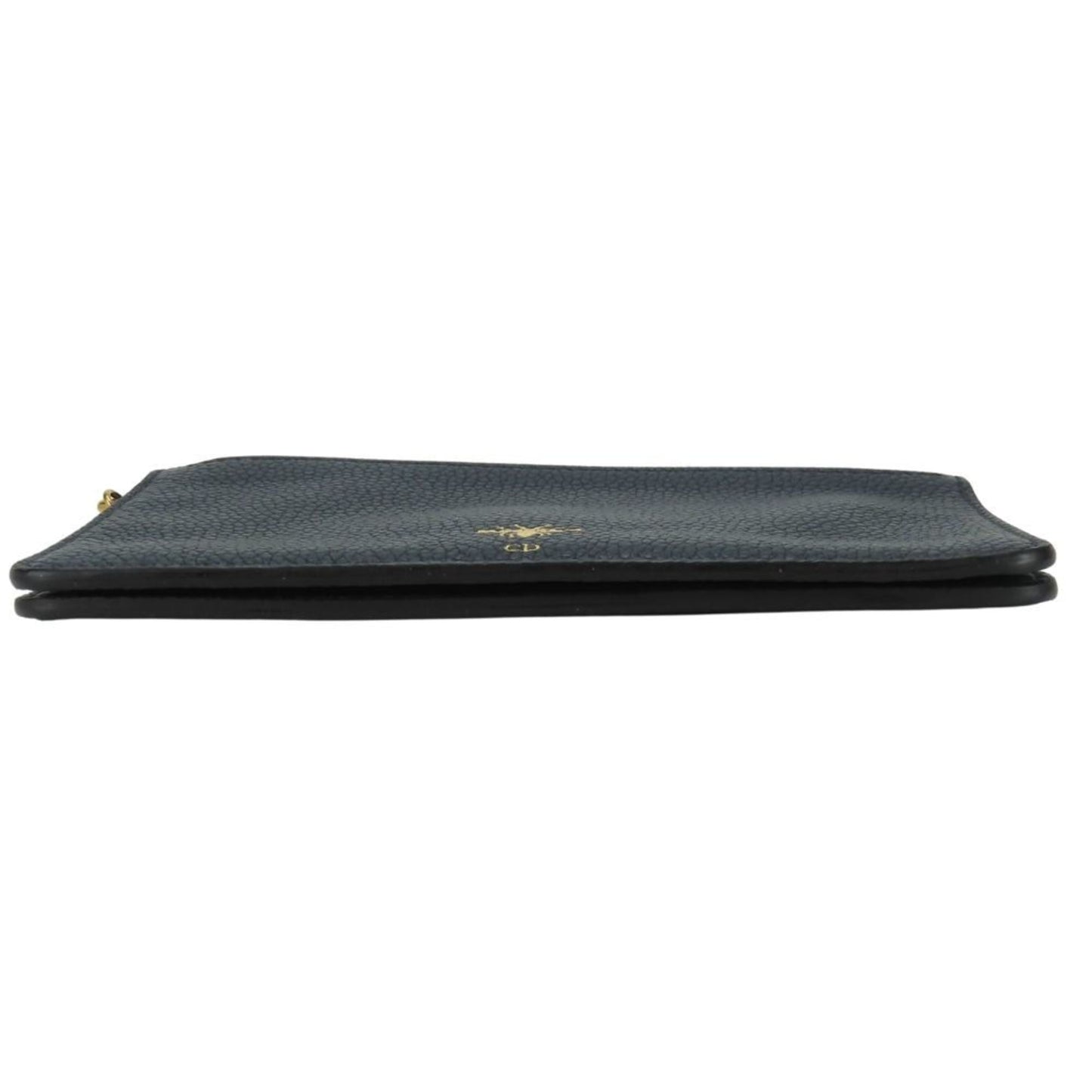 Christian Dior Navy Leather Clutch Bag Pouch ()