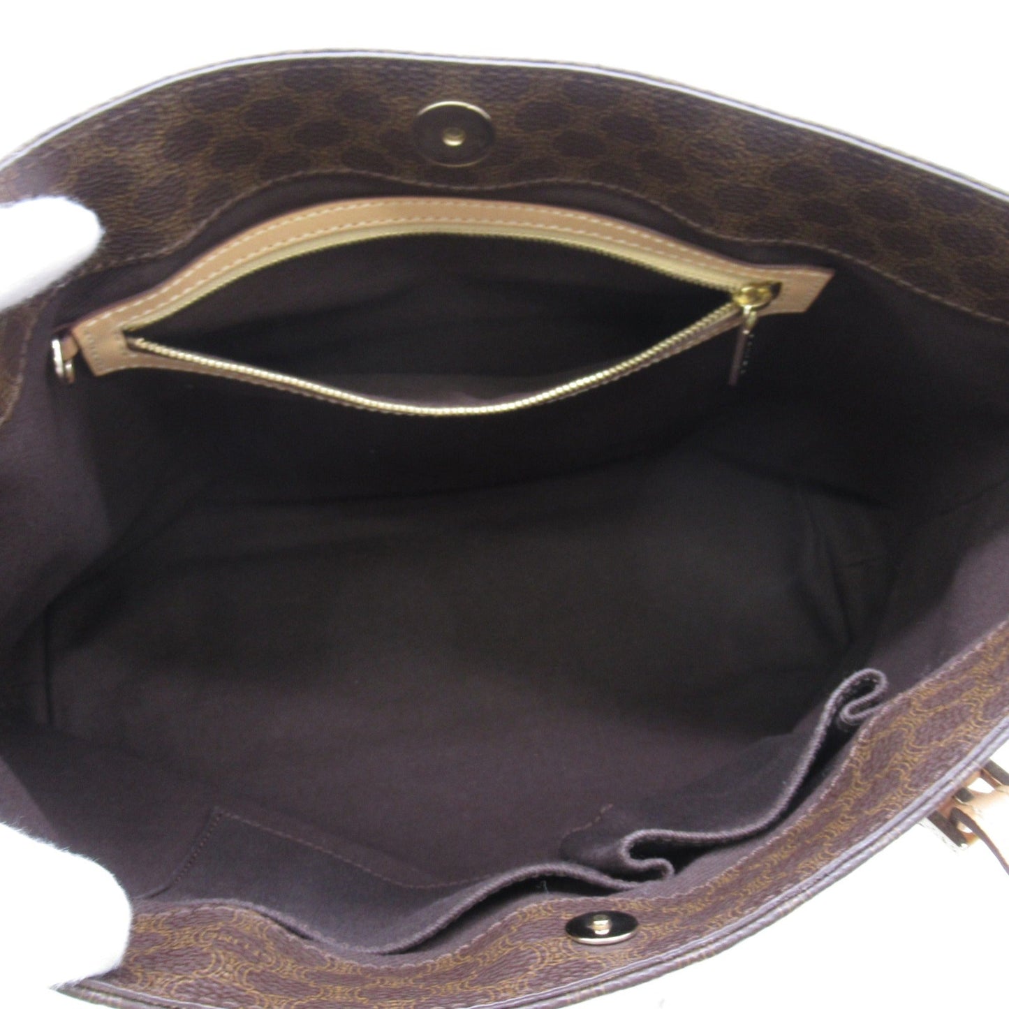 Celine Tote Bag Brown PVC coated canvas