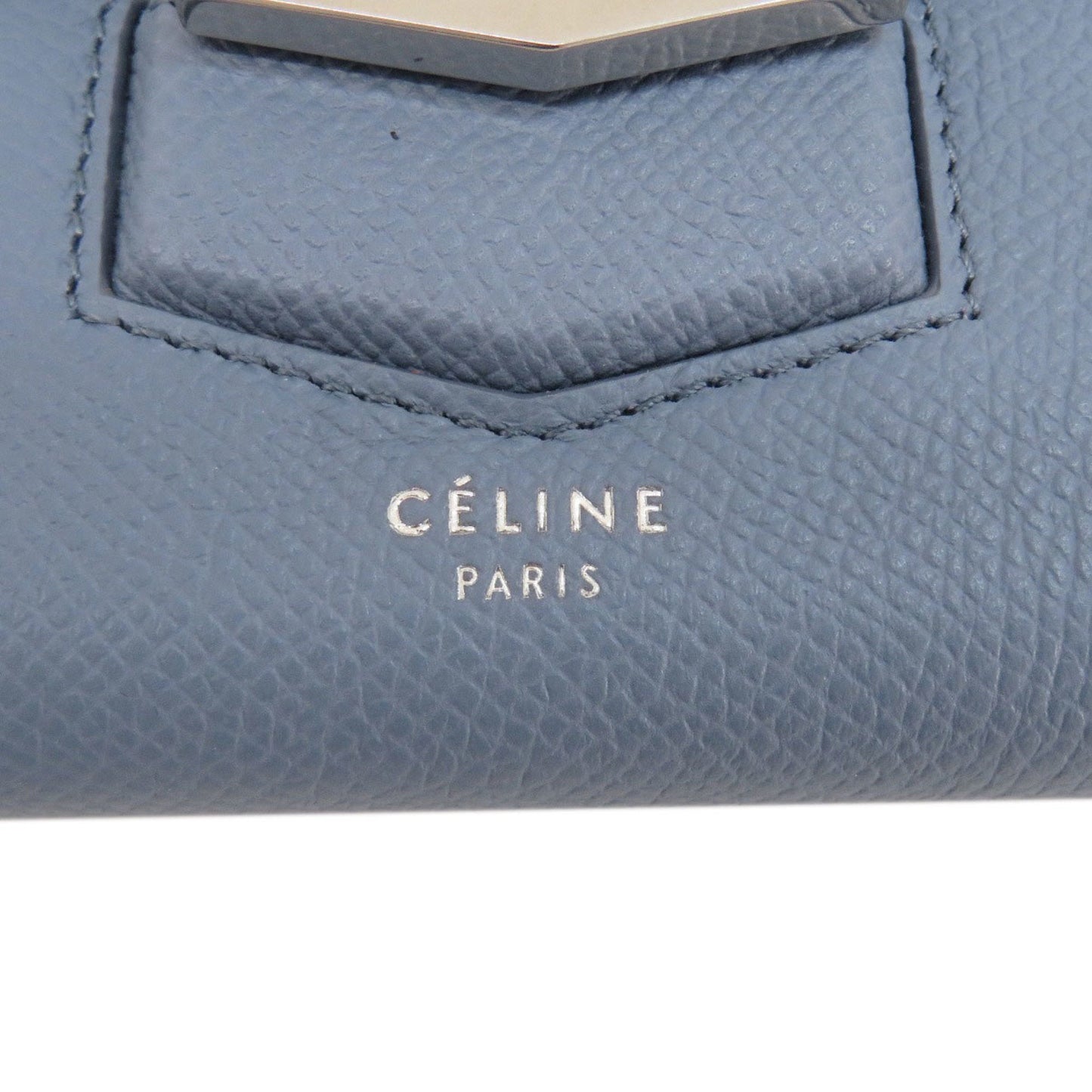 Celine Long Wallet Leather Ladies