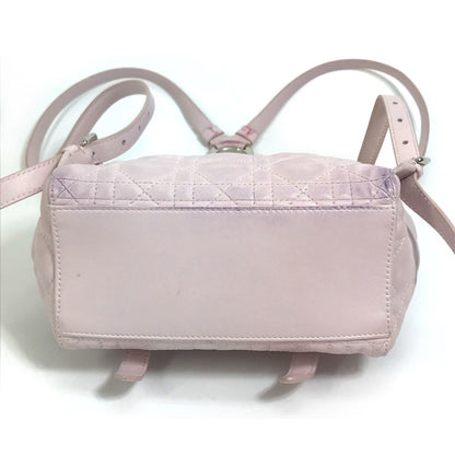 Christian Dior Pink Leather Backpack ()