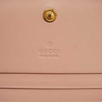 Gucci GG Matelasse 723786 Women's Leather Wallet (bi-fold) Pink