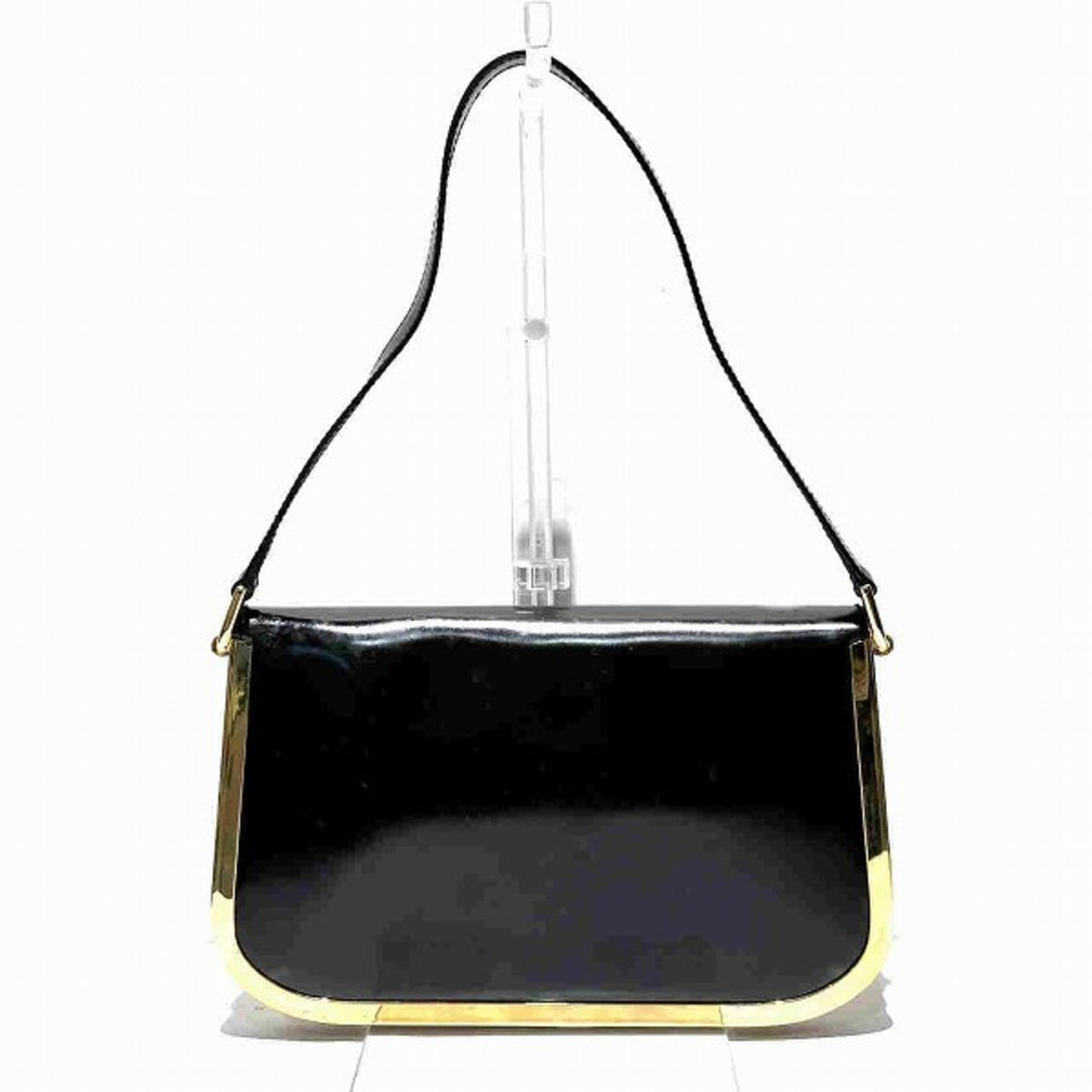 Gucci Black Patent Leather Handbag Shoulder Bag