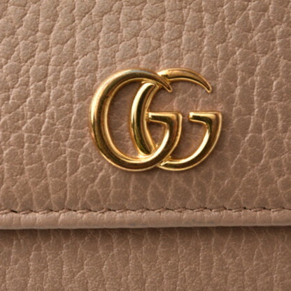 Gucci wallet GUCCI long / 456116CAO0G5729 Petit Marmont Continental Beige Gold